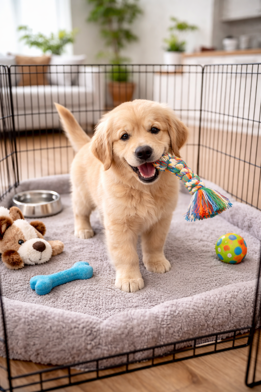 How to Keep a Puppy Entertained When Home Alone