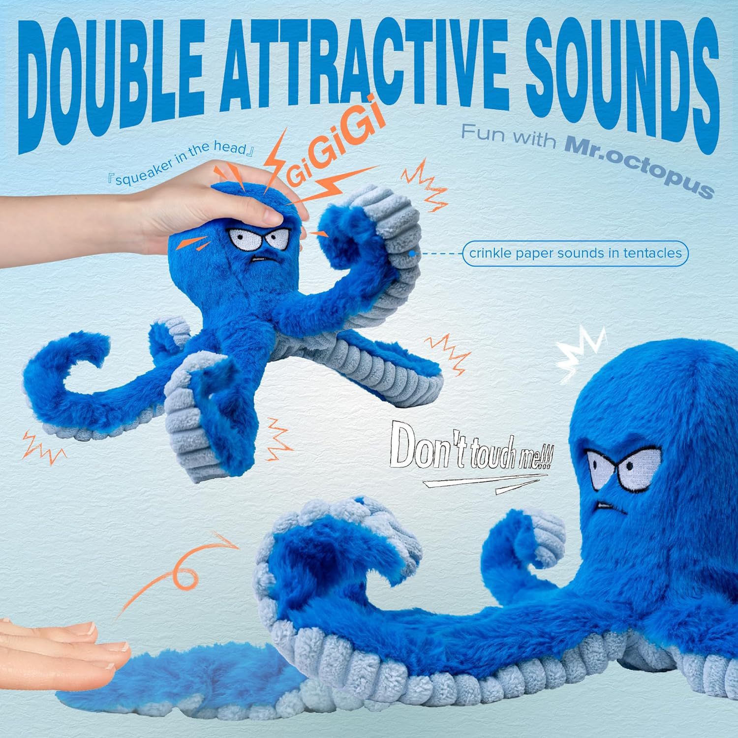 Stuffed Tough Dog Chew Toys Large Dog Toys To Keep Them Busy Interactive Squeaky Toys Tug Of War Crinkle Puppy Dog Toy