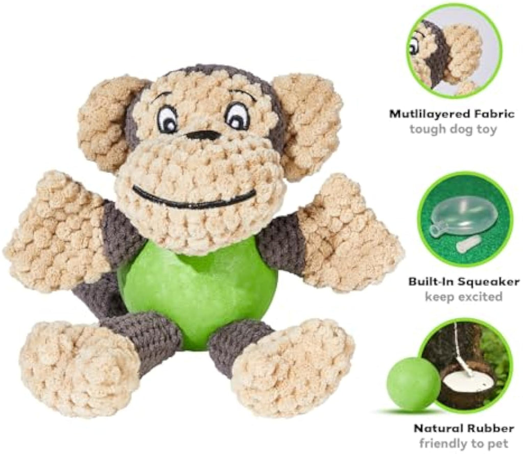 Dog Toys Cute Squeaky Monkey Puppy Toys Plush Dog Toys With Stuffed Animal To Keep Busy For Small Medium Dogs Indoor With Outdoor