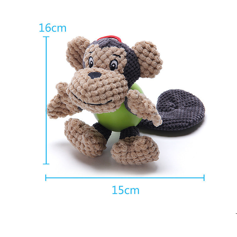 Dog Toys Cute Squeaky Monkey Puppy Toys Plush Dog Toys With Stuffed Animal To Keep Busy For Small Medium Dogs Indoor With Outdoor