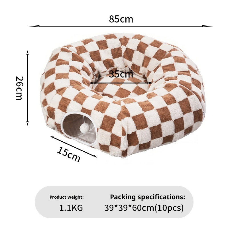 Round Tunnel Cat Nest Detachable S-type